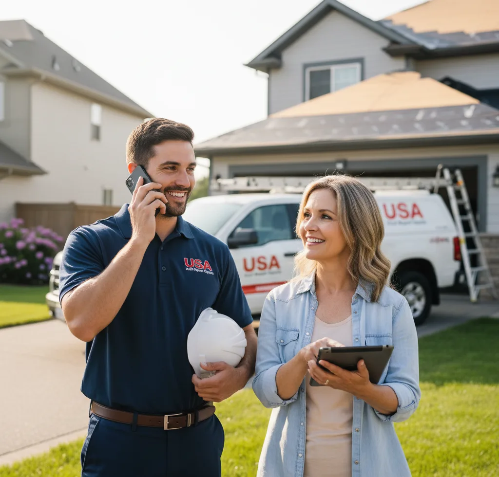USA Roof Repair Experts customer support in Canyon